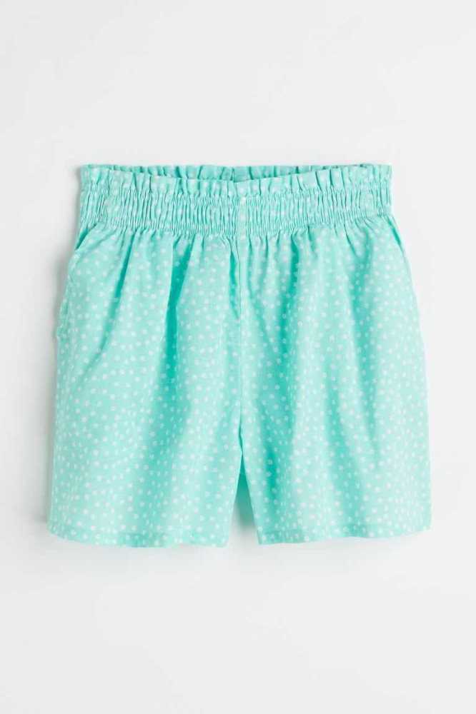 H&M Shorts Kurze Hose Kinder Hellblau Weiß | 9653-SJPCQ