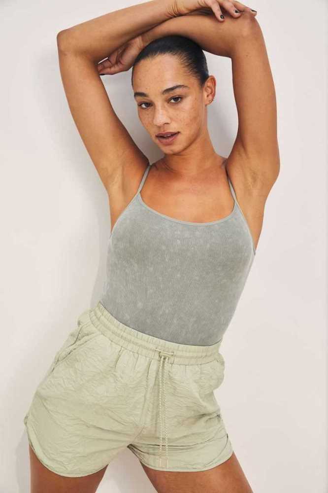 H&M Shorts Loungewear Damen Hellolivgrün Grün | 5407-MDVPR