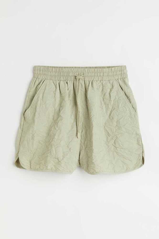 H&M Shorts Loungewear Damen Hellolivgrün Grün | 5407-MDVPR