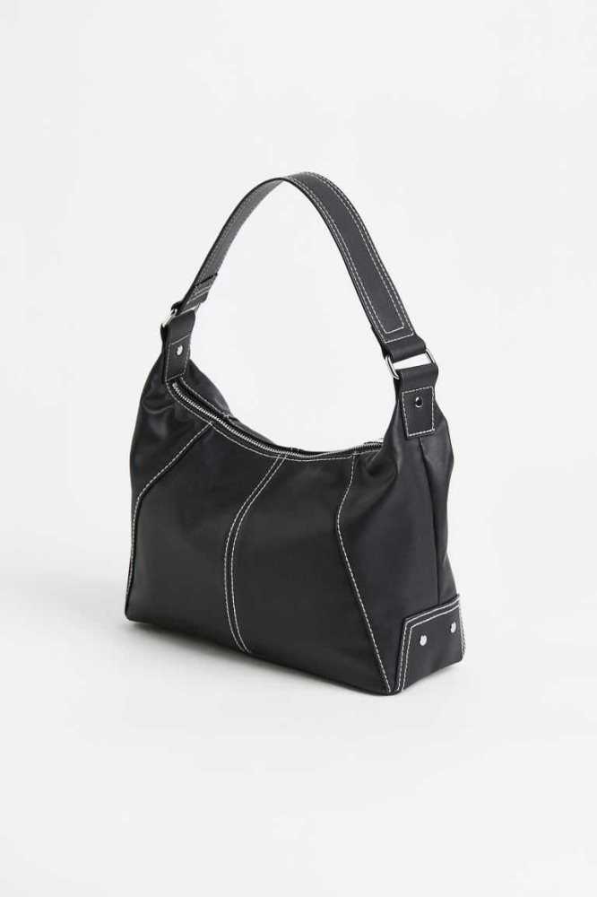 H&M Shoulder Tasche Damen Schwarz | 2958-HAWDU