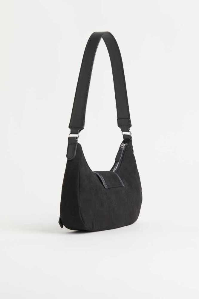 H&M Shoulder Tasche Damen Schwarz | 5193-XZNOD