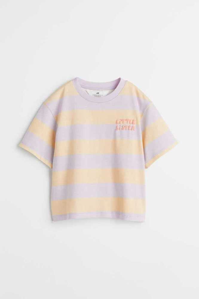 H&M Sibling Oberteile Kinder Hellorange | 0851-PRXTN