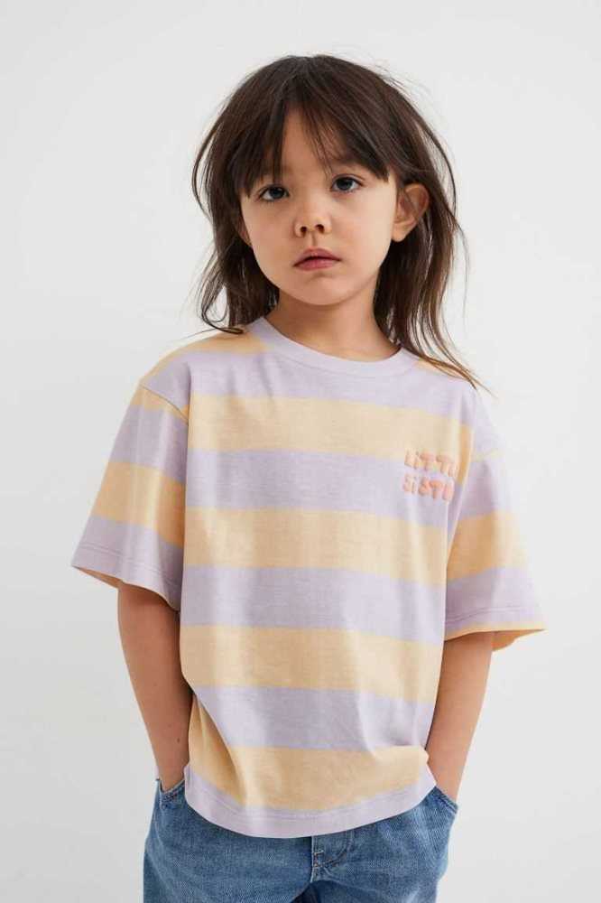 H&M Sibling Oberteile Kinder Hellorange | 0851-PRXTN