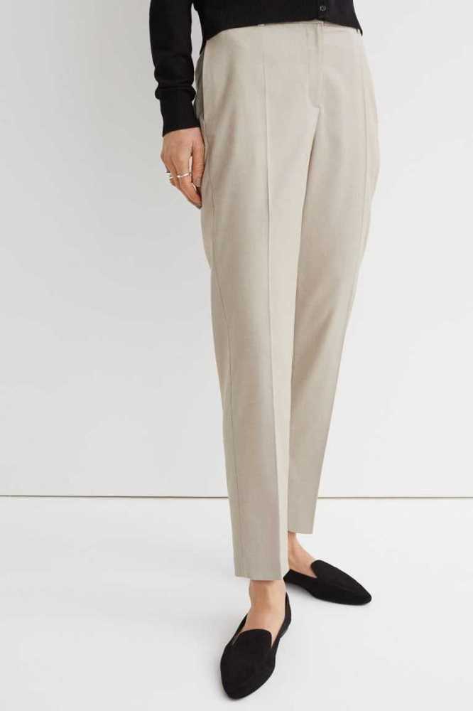 H&M Slacks Hose Damen Dunkelgrau | 7206-VSIAH