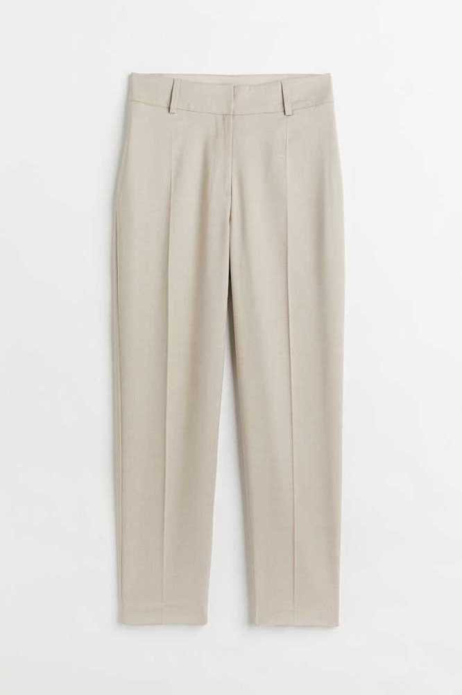 H&M Slacks Hose Damen Dunkelgrau | 7206-VSIAH