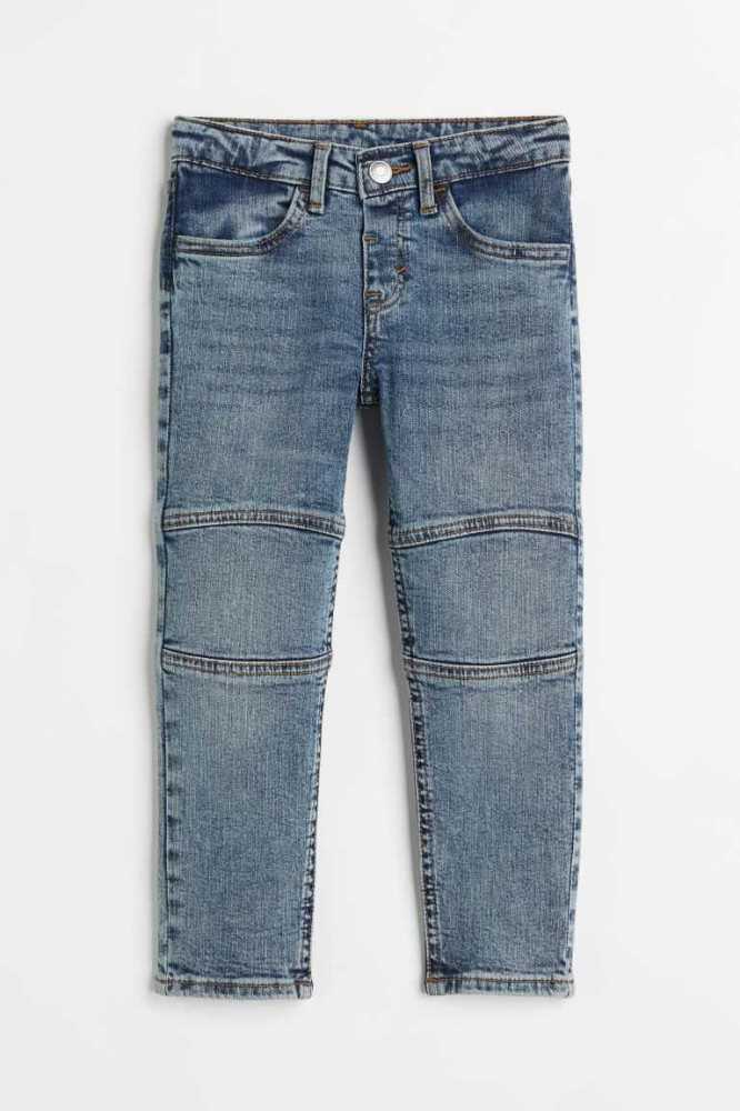 H&M Slim FitReinforced Knees Jeans Kinder Hellblau | 6597-UPNQZ