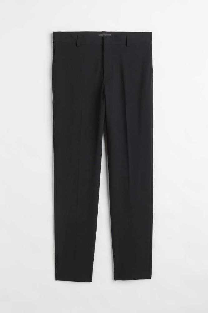 H&M Slim Fit Hose Herren Hellgrau Braun | 9813-CLPOW