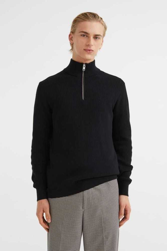 H&M Slim Fit Pullover Herren Hellgrau | 0569-NKLJZ