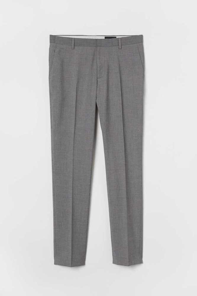 H&M Slim Fit Suit Pants Blazer Herren Beige | 2795-NCHPX