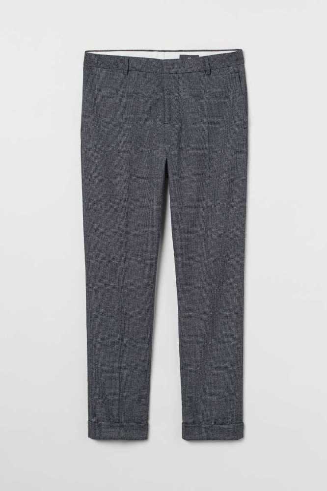 H&M Slim Fit Suit Pants Blazer Herren Blau | 3847-GDQSX