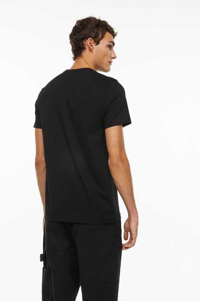 H&M Slim Fit V-neck T-shirts Herren Weiß | 3546-LTZAH