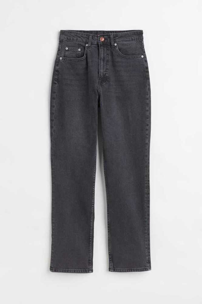 H&M Slim Gerade High Ankle Jeans Damen Hellblau | 2783-TBAVM