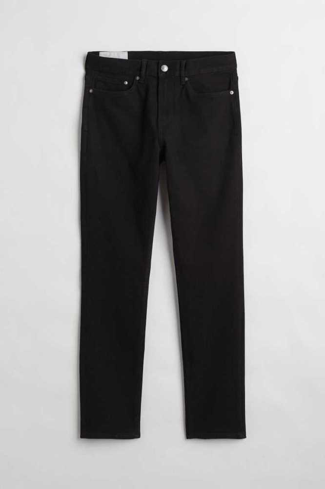 H&M Slim Jeans Herren Dunkelgrau | 3280-VNSTL