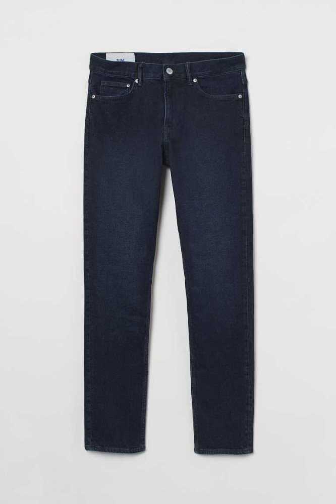 H&M Slim Jeans Herren Dunkelgrau | 5124-CUFEL