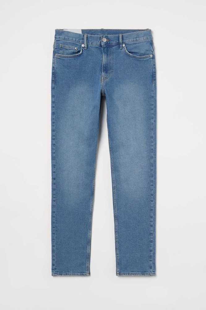 H&M Slim Jeans Herren Dunkelgrau | 5124-CUFEL