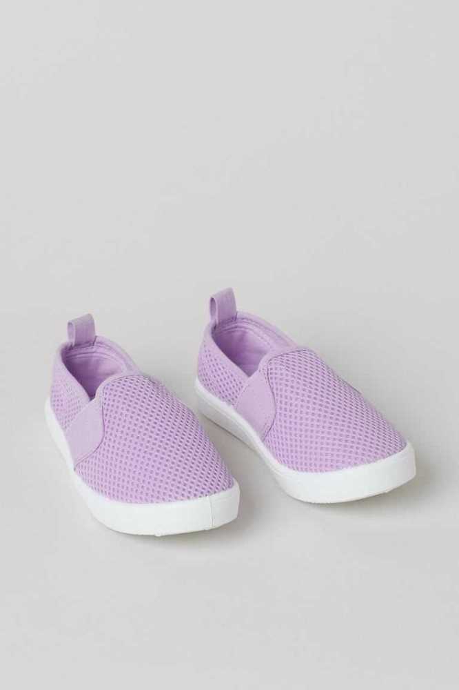 H&M Slip-on Sneakers Kinder Hellgrün | 1872-JXMBL