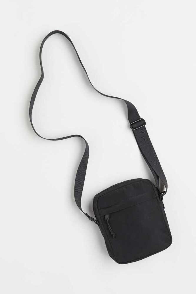 H&M Small Shoulder Tasche Herren Schwarz | 5673-ILZRD