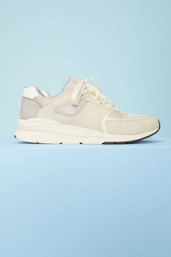 H&M Sneakers Damen Grau Hellgrau Grün | 2089-NQOBF