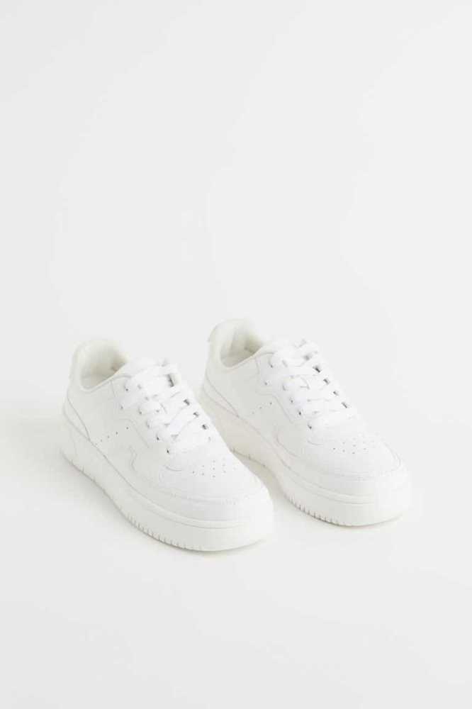 H&M Sneakers Kinder Weiß | 2806-TGUBL