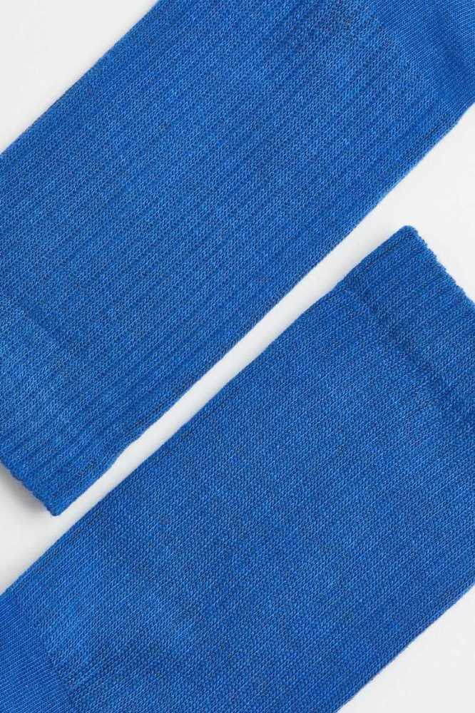 H&M Socken Herren Hellblau | 2091-EKDSY