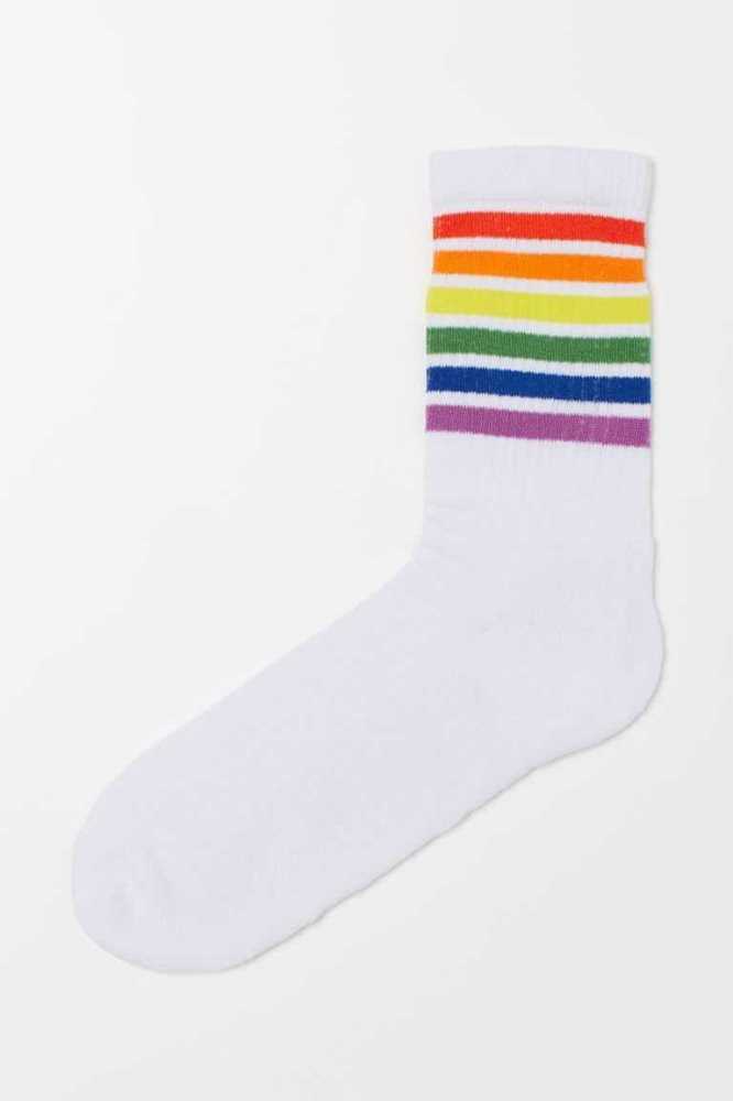 H&M Socken Herren Weiß | 5109-AIMFH