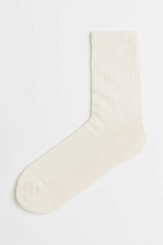 H&M Socken Herren Weiß | 8473-VQGUW