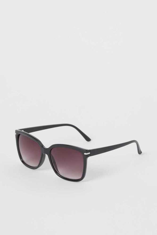 H&M Sonnenbrille Damen Schwarz | 6213-DLYXF