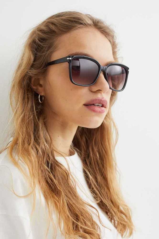 H&M Sonnenbrille Damen Schwarz | 6213-DLYXF