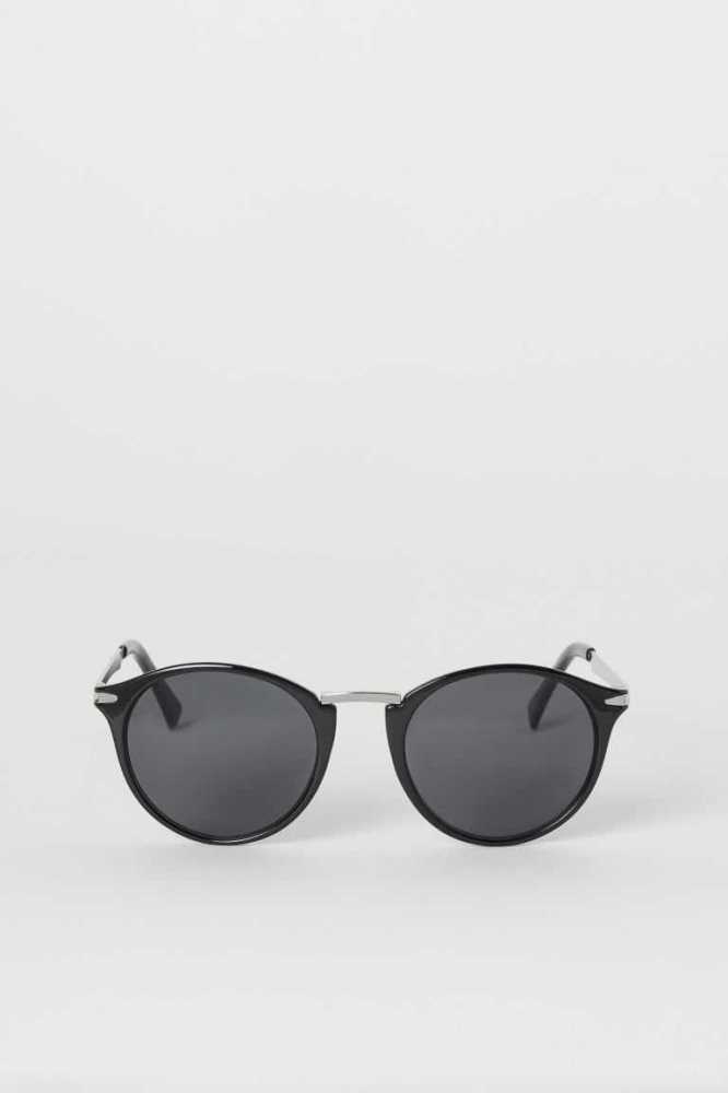 H&M Sonnenbrille Herren Schwarz | 5624-CHEKO