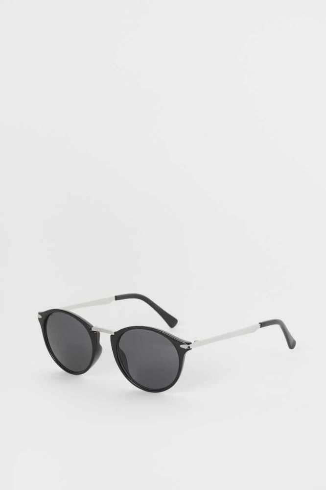 H&M Sonnenbrille Herren Schwarz | 5624-CHEKO