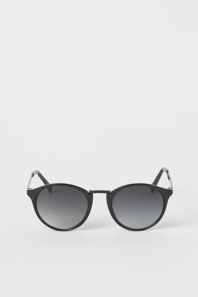 H&M Sonnenbrille Herren Schwarz | 5624-CHEKO