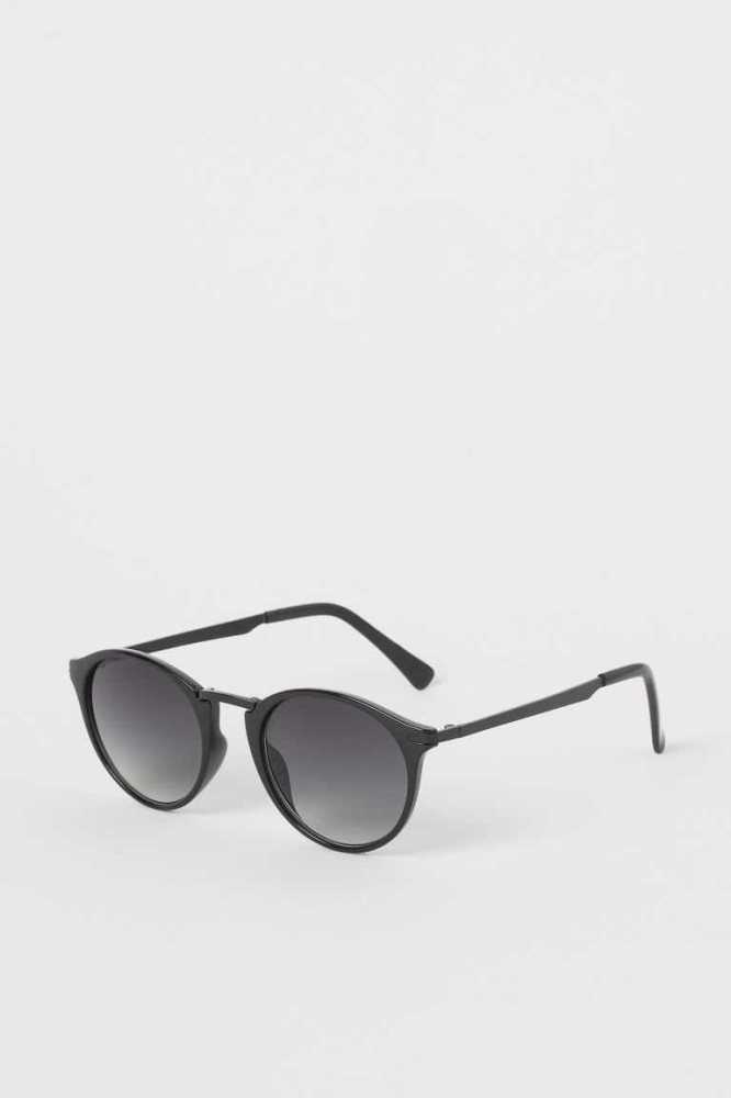 H&M Sonnenbrille Herren Schwarz | 5624-CHEKO