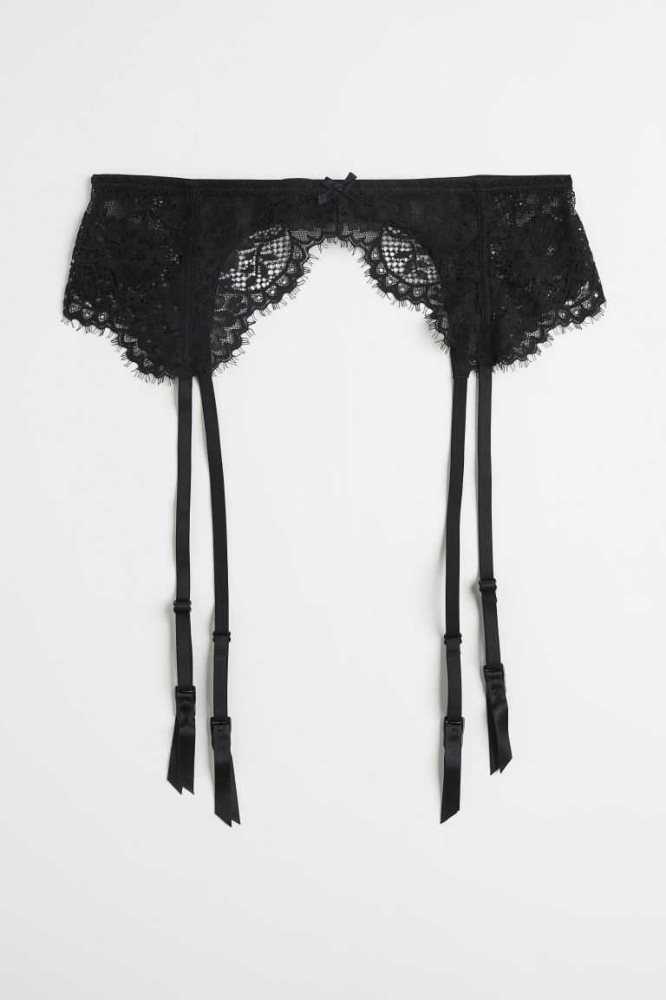 H&M Spitze Garter Belt Unterwäsche Damen Rot | 3420-MGQXB