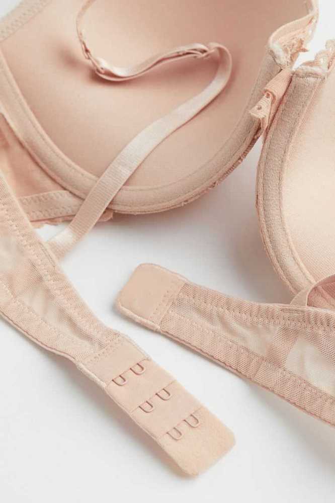 H&M Spitze Push-up Bra Unterwäsche Damen Rosa | 1025-UJSTD