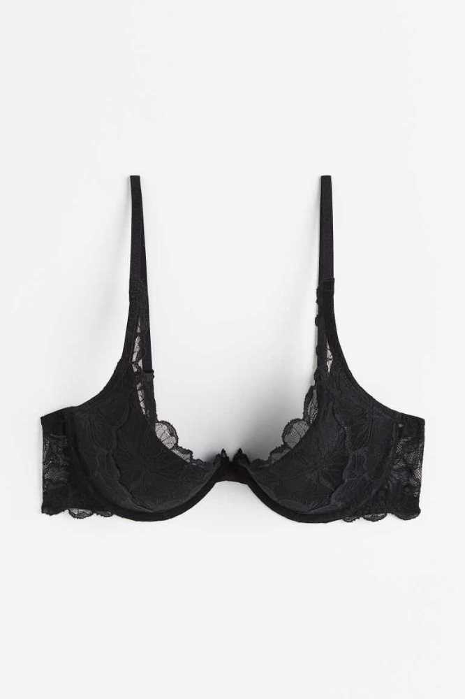 H&M Spitze Push-up Bra Unterwäsche Damen Hellrosa | 9572-QLOWG