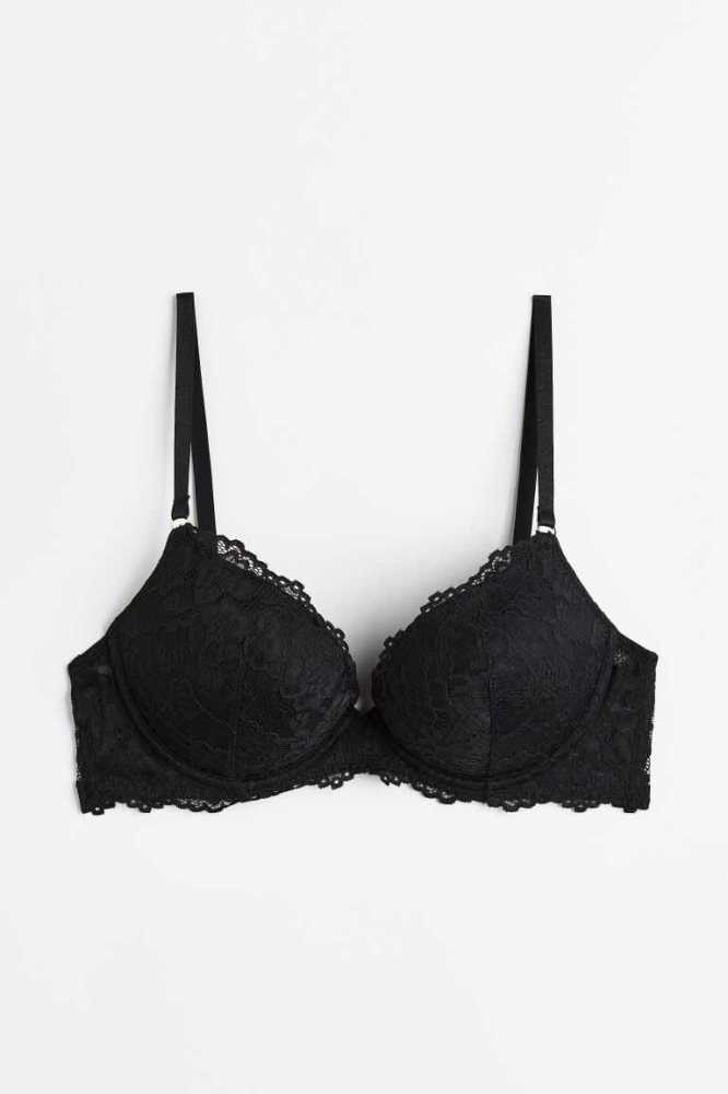 H&M Spitze Super Push-up Bra Unterwäsche Damen Hellrosa | 0584-OLFHI