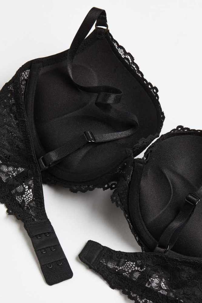 H&M Spitze Super Push-up Bra Unterwäsche Damen Hellrosa | 0584-OLFHI