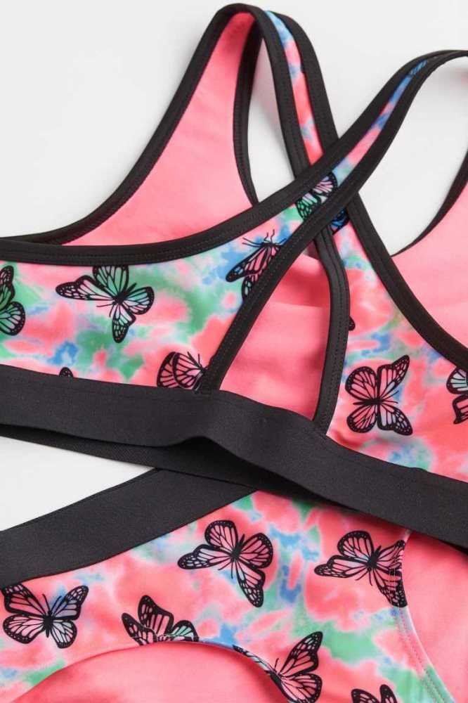 H&M Sports Bikini Bademode Kinder Rosa | 9531-HEQTJ