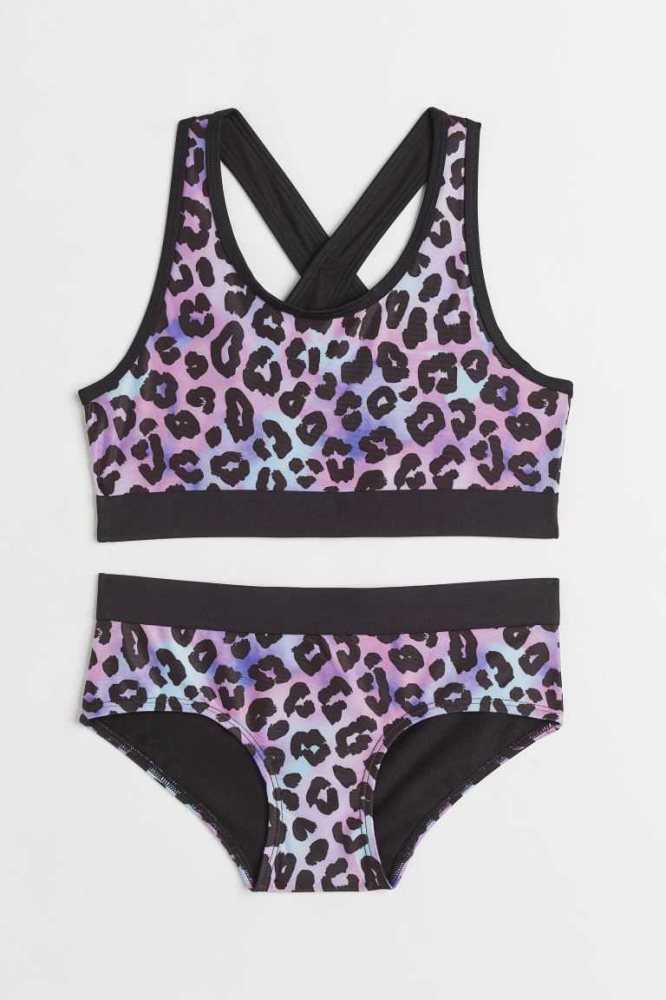 H&M Sports Bikini Bademode Kinder Rosa | 9531-HEQTJ