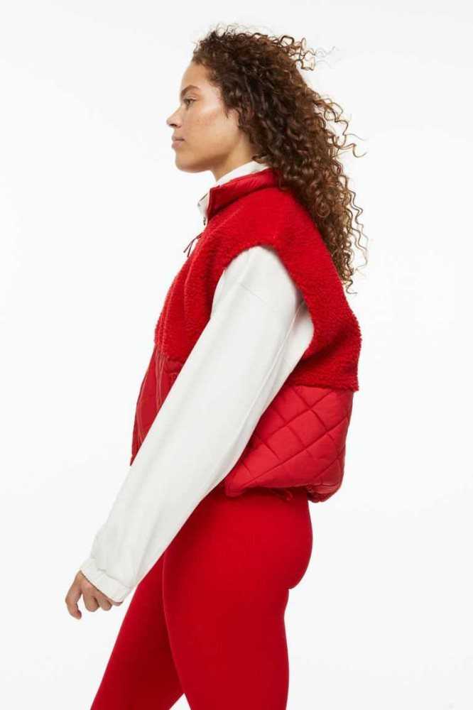 H&M Sports Jacke Damen Rot | 8740-IAHZX