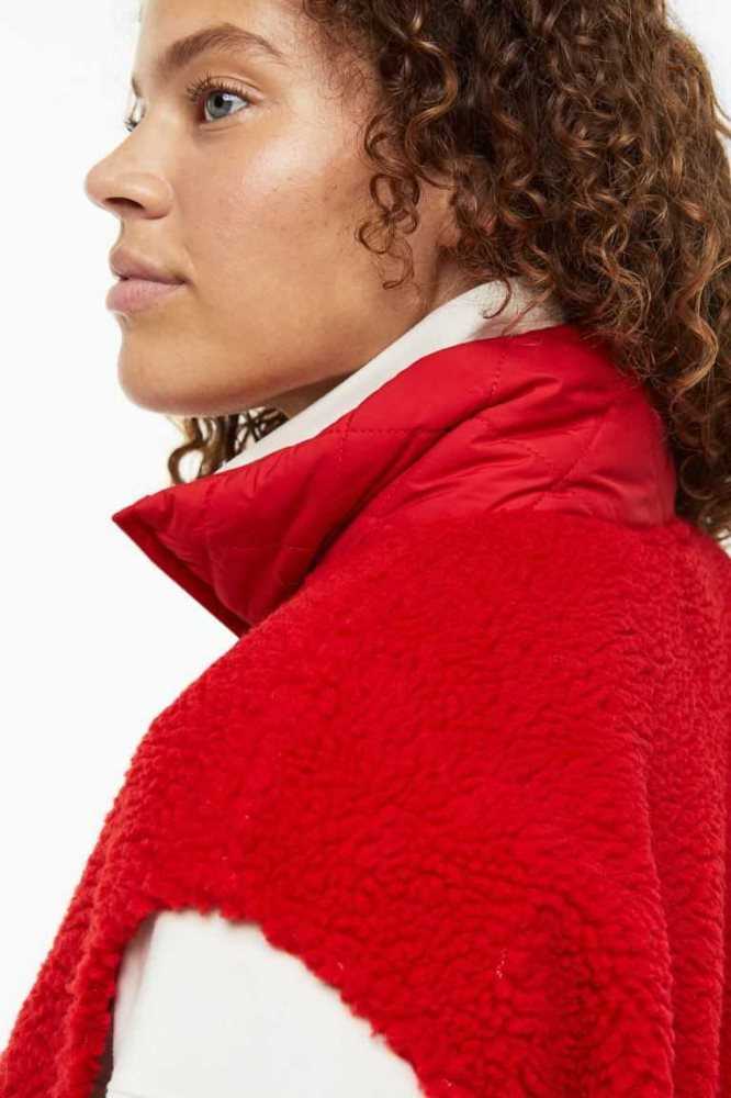 H&M Sports Jacke Damen Rot | 8740-IAHZX