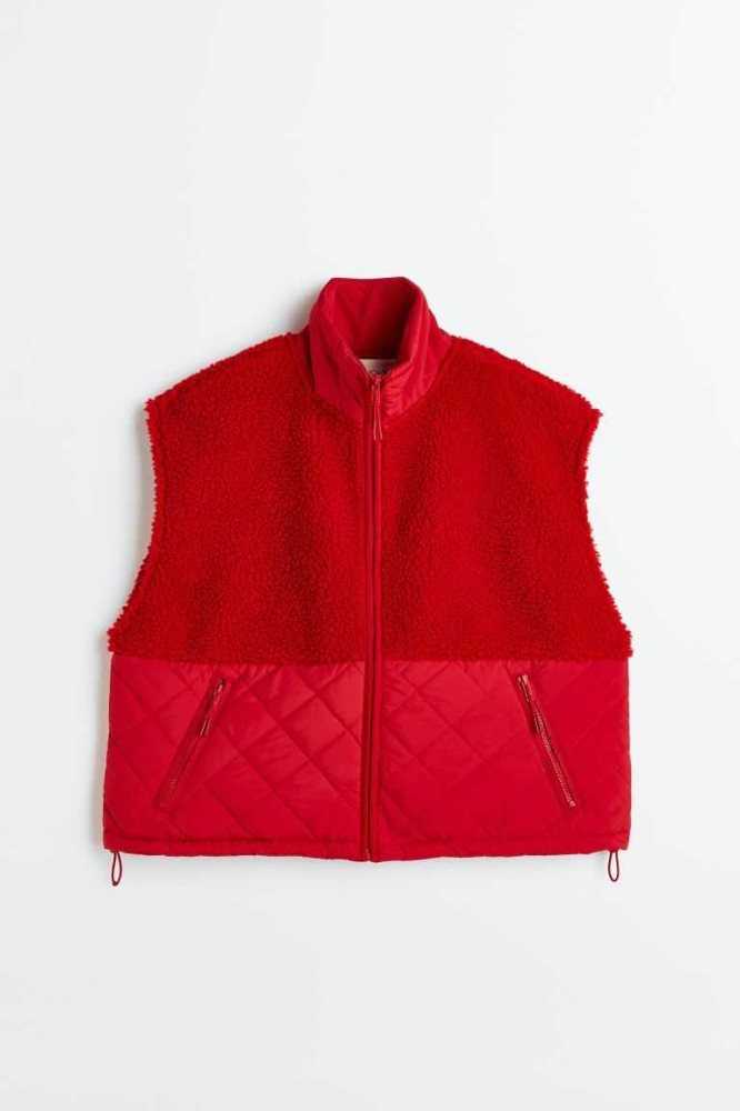 H&M Sports Jacke Damen Rot | 8740-IAHZX