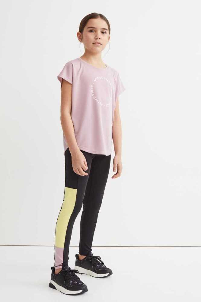 H&M Sports Sportbekleidung Kinder Schwarz | 7043-MTCIE