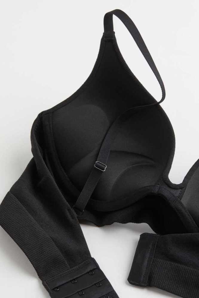 H&M Super Push-up Bra Unterwäsche Damen Grau Grün | 9853-QOTJM