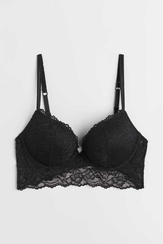 H&M Super Push-up Bralette Unterwäsche Damen Weiß | 3581-NXDSH