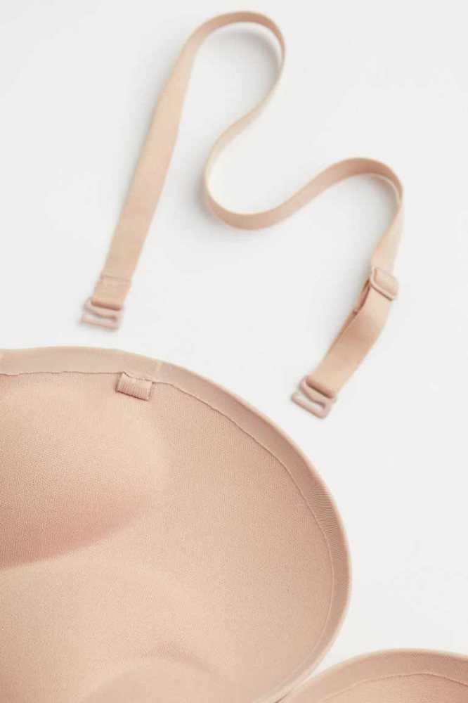 H&M Super Push-up Jersey Bra Unterwäsche Damen Hellbeige | 4813-ZWTBV