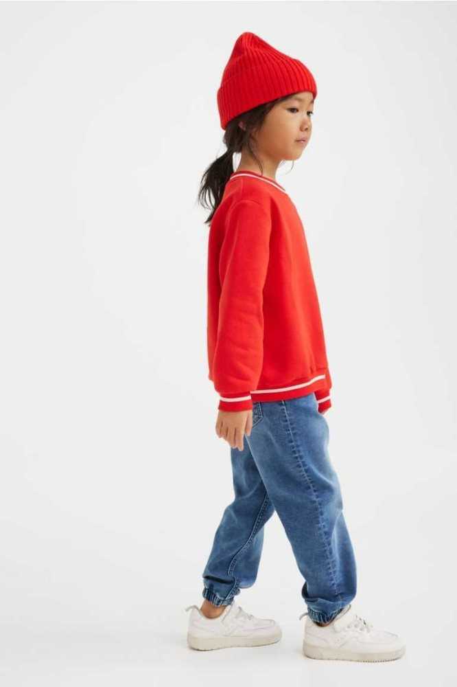 H&M Super Soft Denim Jogginghose Kinder Grau | 8791-GHLKC