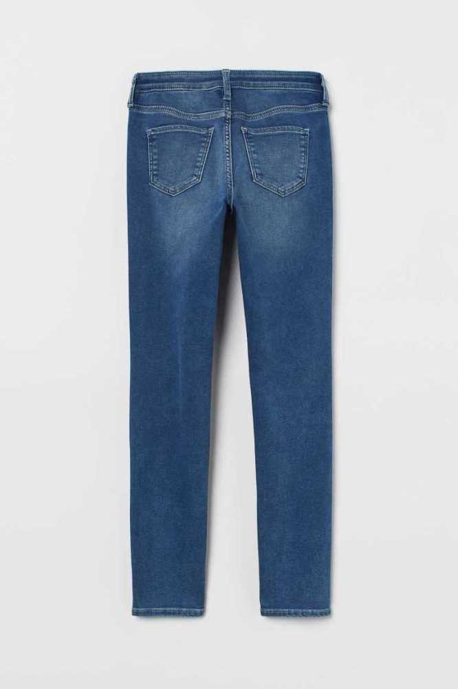 H&M Super Soft Schlank Fit Jeans Kinder Hellblau | 2109-QLJEG