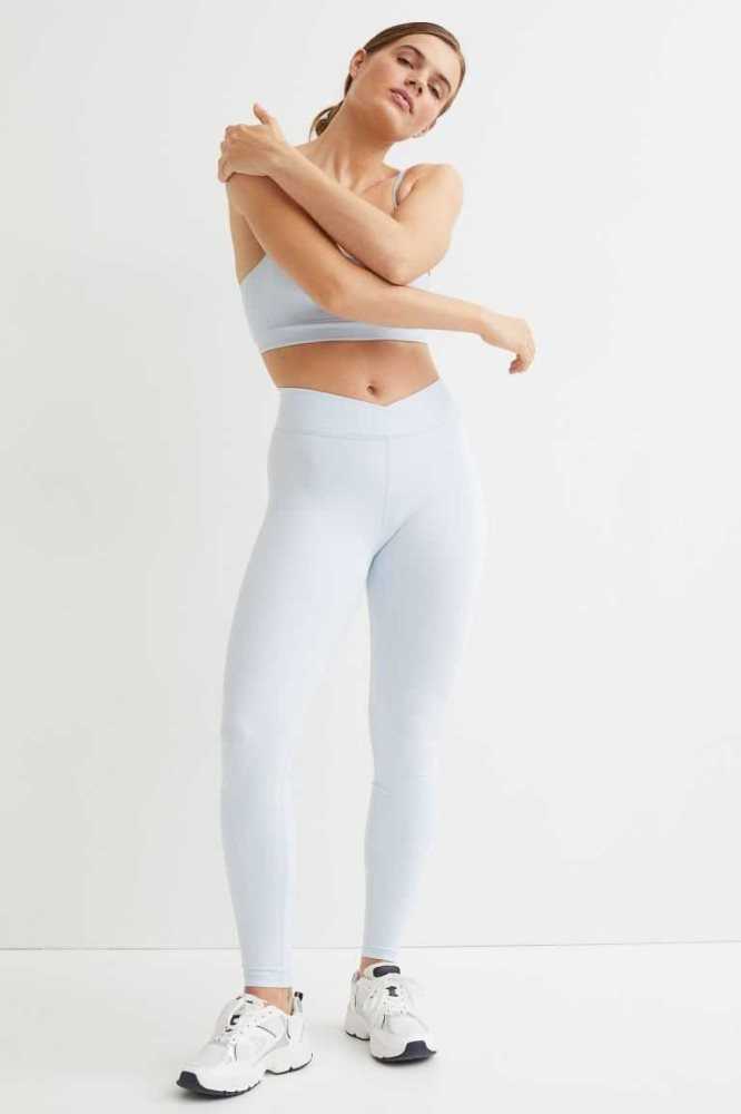 H&M Super Soft Sports Leggings Hose Damen Dunkelgrau | 4729-HQJWI