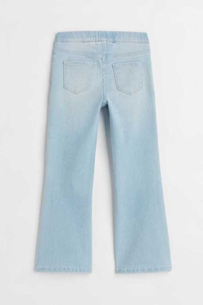 H&M Superstretch Flare Fit Jeans Kinder Hellblau | 7206-EAHPS